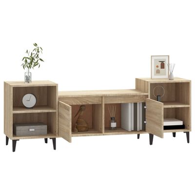 vidaXL TV-Schrank Sonoma-Eiche 160x35x55 cm Holzwerkstoff