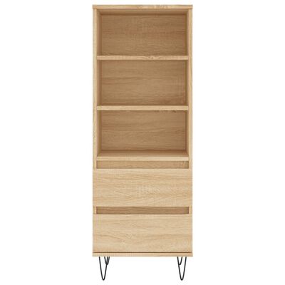 vidaXL Highboard Sonoma-Eiche 40x36x110 cm Holzwerkstoff