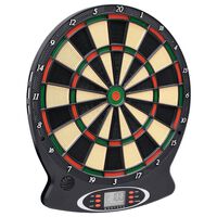 vidaXL Elektrische Dartscheibe mit Darts Schwarz Polypropylen