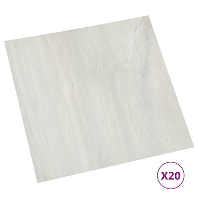 vidaXL PVC-Fliesen Selbstklebend 20 Stk. 1,86 m² Creme