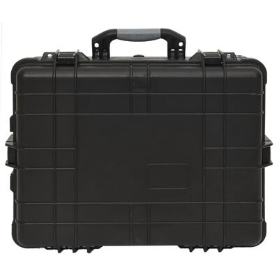 vidaXL Flugkoffer mit Rollen Schwarz 58x45x27 cm PP