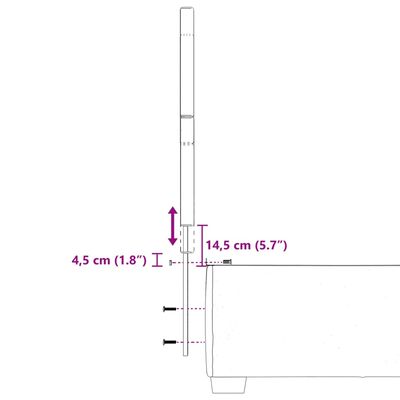 vidaXL Boxspringbett mit Matratze Dunkelgrau 80x200 cm Samt