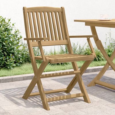 vidaXL Gartenstühle 4 Stk. Klappbar 57,5x54,5x90 cm Massivholz Akazie