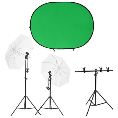 vidaXL Fotostudio-Set mit Leuchten und Hintergrund