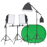 vidaXL Fotostudio-Set mit Leuchten und Hintergrund