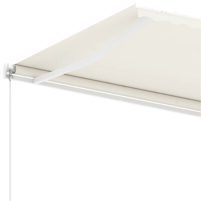 vidaXL Standmarkise Manuell Einziehbar 400x300 cm Creme