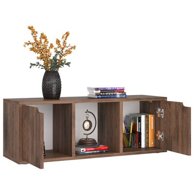 vidaXL TV-Schrank Räuchereiche 88,5x27,5x30,5 cm Holzwerkstoff