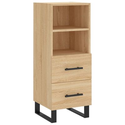 vidaXL Highboard Sonoma-Eiche 34,5x34x180 cm Holzwerkstoff