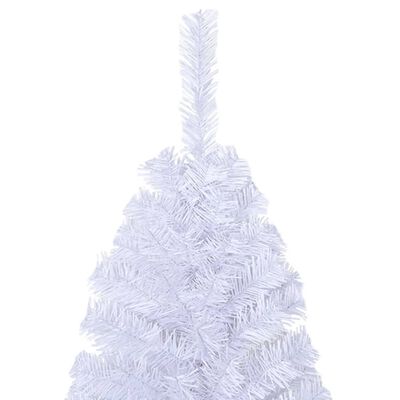 vidaXL Künstlicher Weihnachtsbaum mit Dicken Zweigen Weiß 180 cm PVC