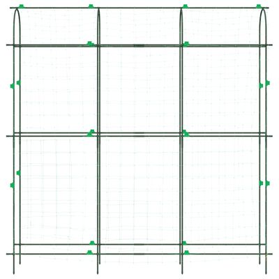 vidaXL Pflanzennetz U-Rahmen 181x31x182,5 cm Stahl