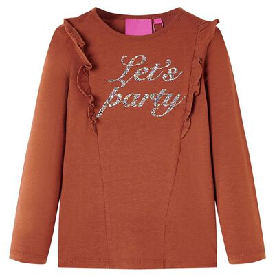 Kinder-Langarmshirt Cognac 104