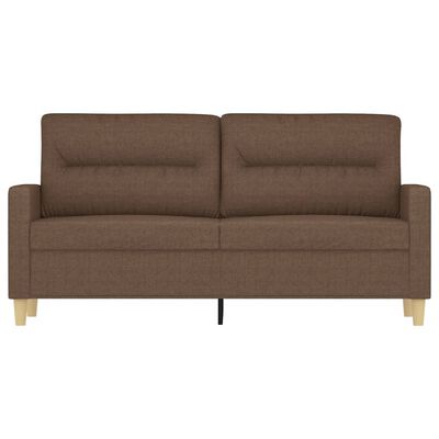 vidaXL 2-Sitzer-Sofa Braun 140 cm Stoff