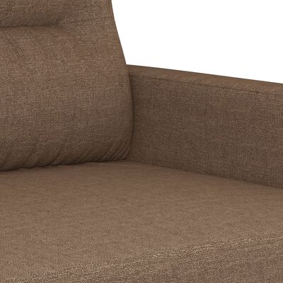 vidaXL 2-Sitzer-Sofa Braun 120 cm Stoff