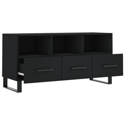 vidaXL TV-Schrank Schwarz 102x36x50 cm Holzwerkstoff