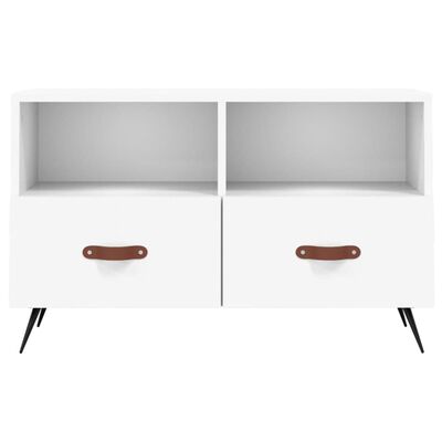 vidaXL TV-Schrank Weiß 80x36x50 cm Holzwerkstoff