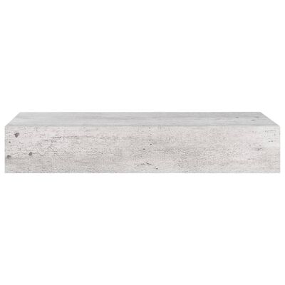 vidaXL Wandregale mit Schubladen 2 Stk. Betongrau 60x23,5x10 cm MDF