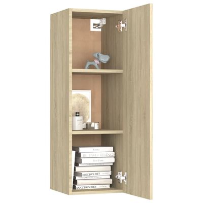 vidaXL 10-tlg. TV-Schrank-Set Sonoma-Eiche Holzwerkstoff