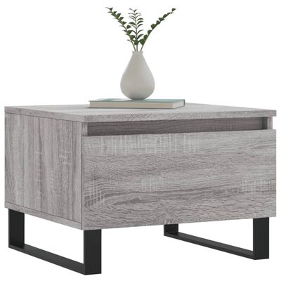 vidaXL Couchtisch Grau Sonoma 50x46x35 cm Holzwerkstoff