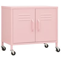 vidaXL Lagerschrank Rosa 60x35x56 cm Stahl