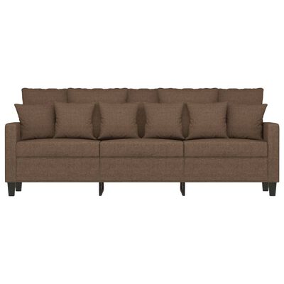 vidaXL 3-Sitzer-Sofa Braun 180 cm Stoff