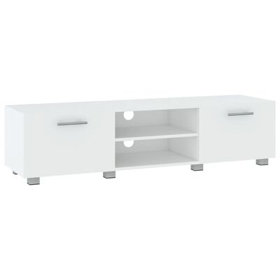 vidaXL TV-Schrank Weiß 140x40x35 cm Holzwerkstoff