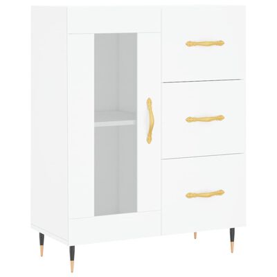 vidaXL Highboard Weiß 69,5x34x180 cm Holzwerkstoff