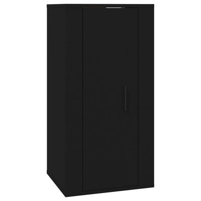 vidaXL 6-tlg. TV-Schrank-Set Schwarz Holzwerkstoff