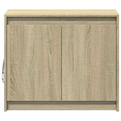 vidaXL LED-Sideboard Sonoma-Eiche 72x34x61 cm Holzwerkstoff