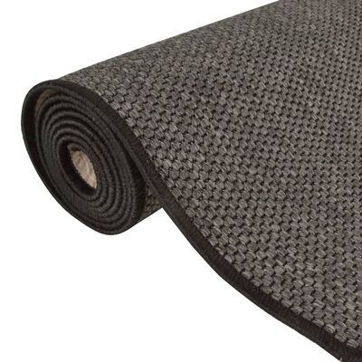 vidaXL Teppichläufer Sisal-Optik Anthrazit 80x300 cm