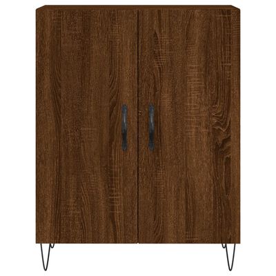 vidaXL Highboard Braun Eichen-Optik 69,5x34x180 cm Holzwerkstoff