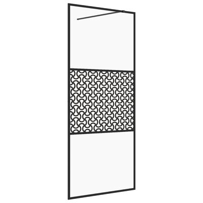 vidaXL Duschwand für Begehbare Dusche mit Klarem ESG Glas 90x195 cm