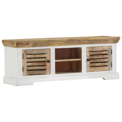 vidaXL TV-Schrank 110x30x40 cm Massivholz Mango