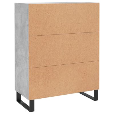 vidaXL Sideboard Betongrau 69,5x34x90 cm Holzwerkstoff