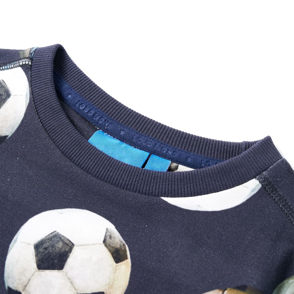 Kinder-Sweatshirt Marineblau 116