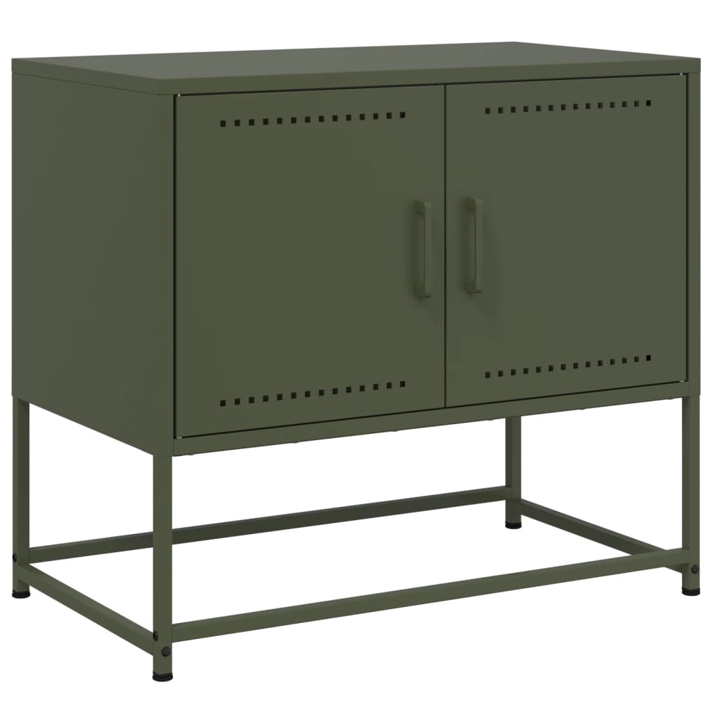 vidaXL TV-Schrank Olivgrün 68,5x39x60,5 cm Stahl