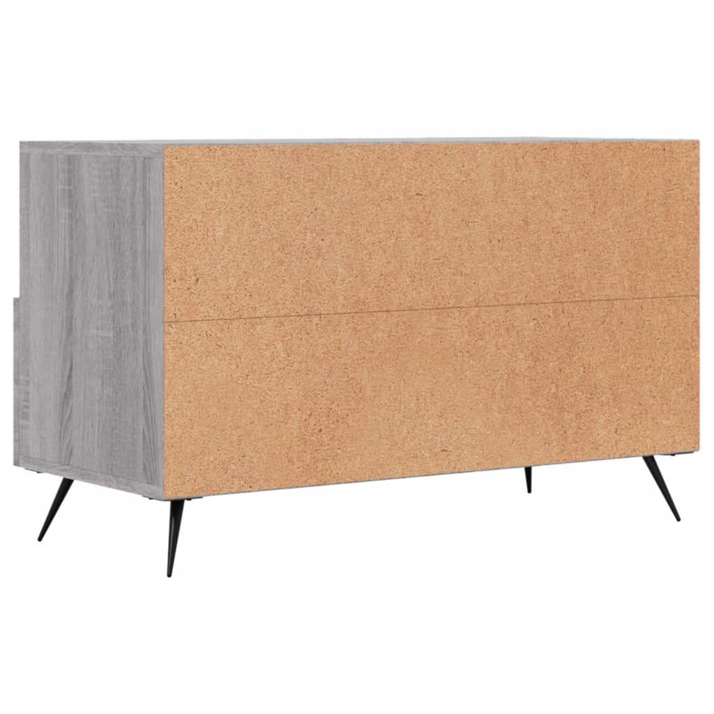 vidaXL TV-Schrank Grau Sonoma 80x36x50 cm Holzwerkstoff