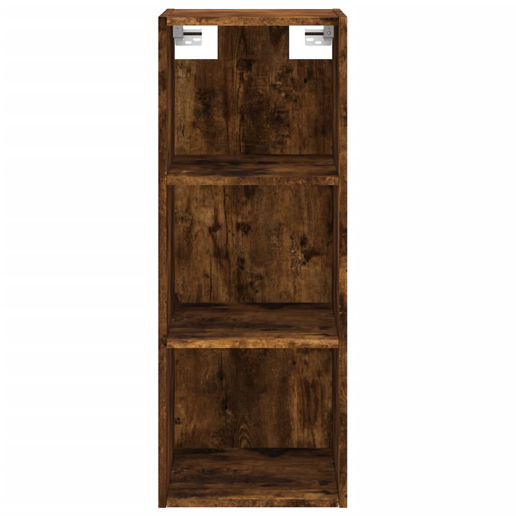 vidaXL Highboard Räuchereiche 34,5x34x180 cm Holzwerkstoff