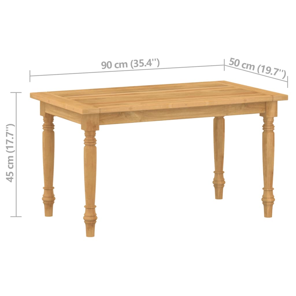 vidaXL 4-tlg. Garten-Lounge-Set mit Kissen Massivholz Teak