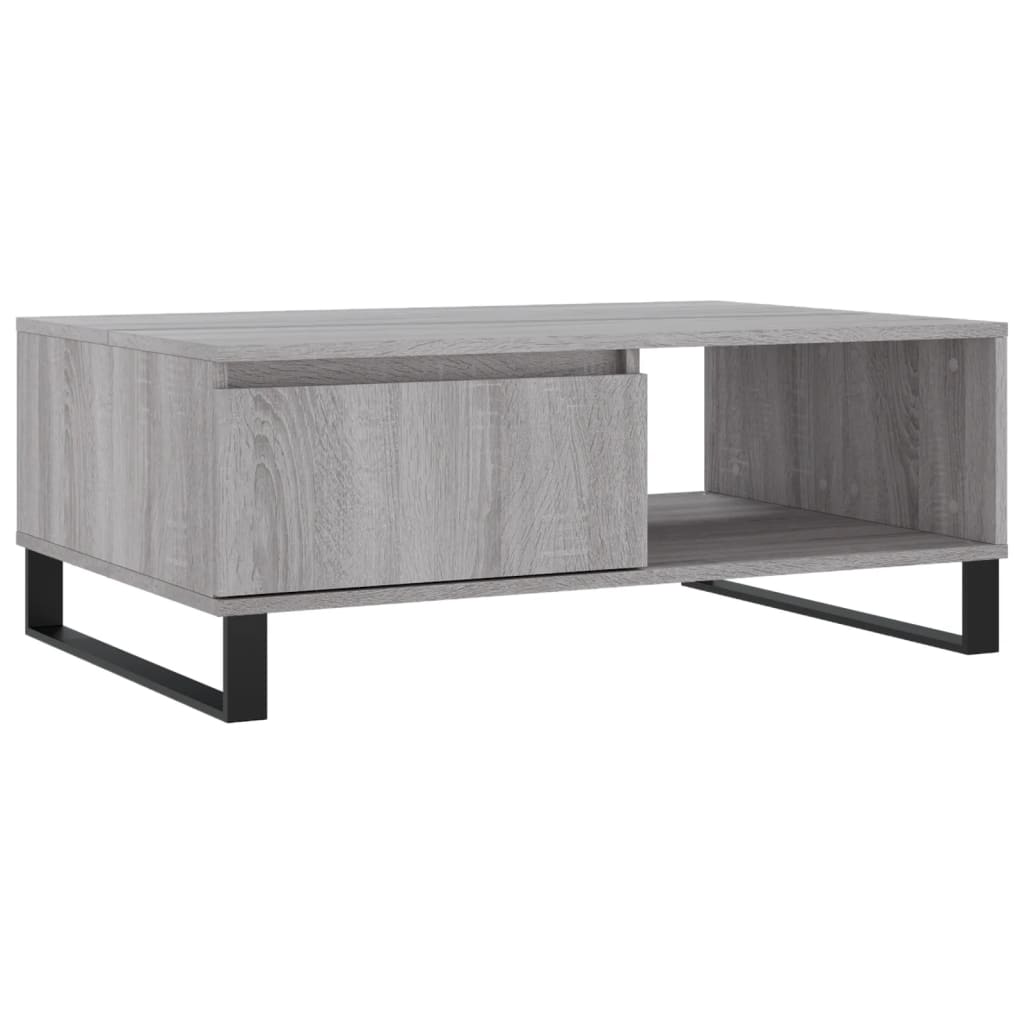 vidaXL Couchtisch Grau Sonoma 90x60x35 cm Holzwerkstoff