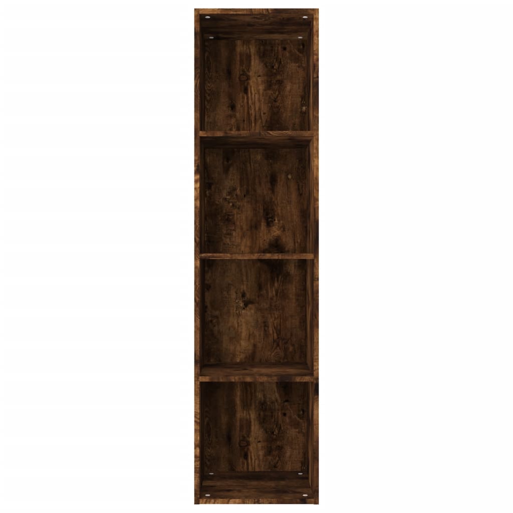 vidaXL Bücherschrank/TV-Schrank Räuchereiche 36x30x143cm Holzwerkstoff