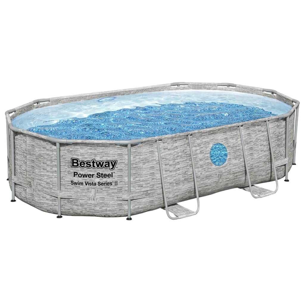 Bestway Power Steel Swimmingpool Set 488x305x107 cm