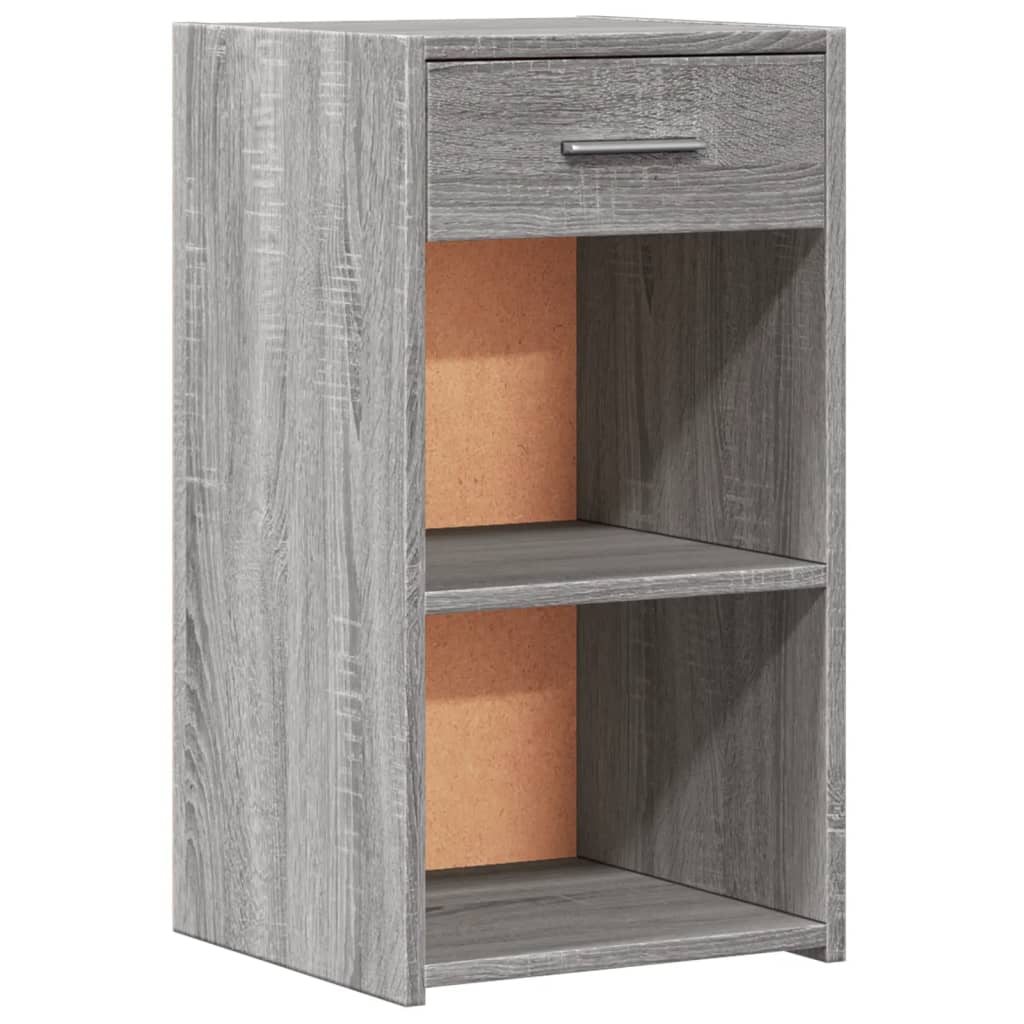 vidaXL Nachttisch Grau Sonoma 35x34x65 cm Holzwerkstoff