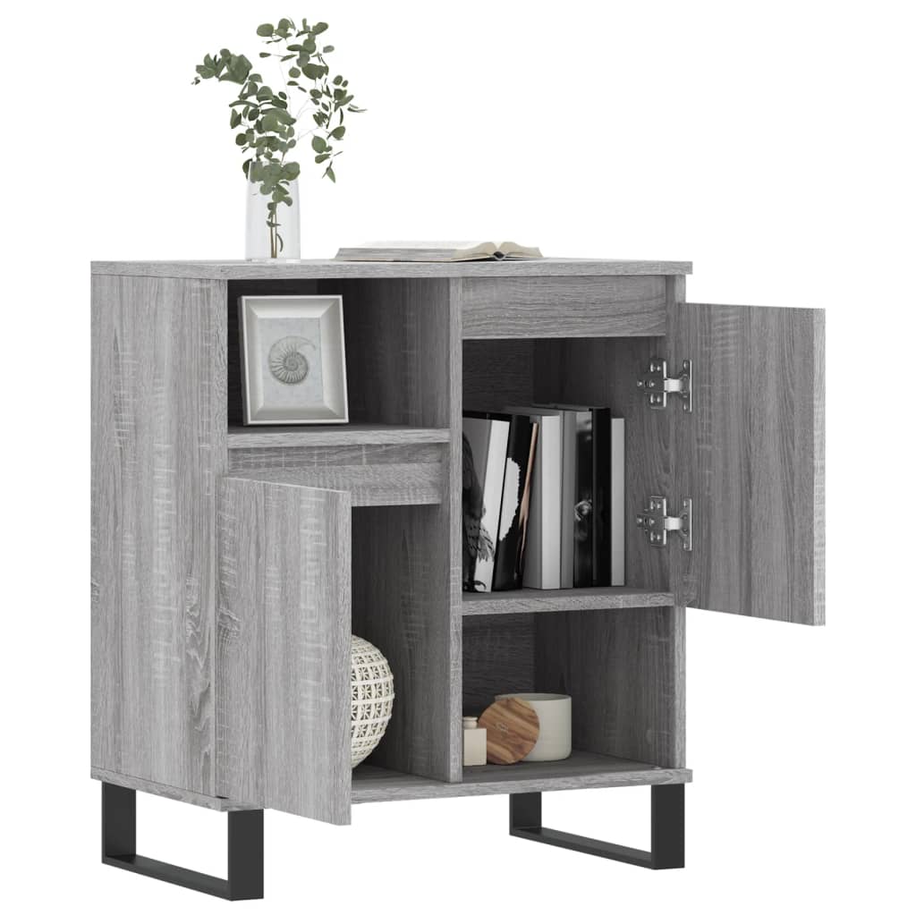 vidaXL Sideboard Grau Sonoma 60x35x70 cm Holzwerkstoff