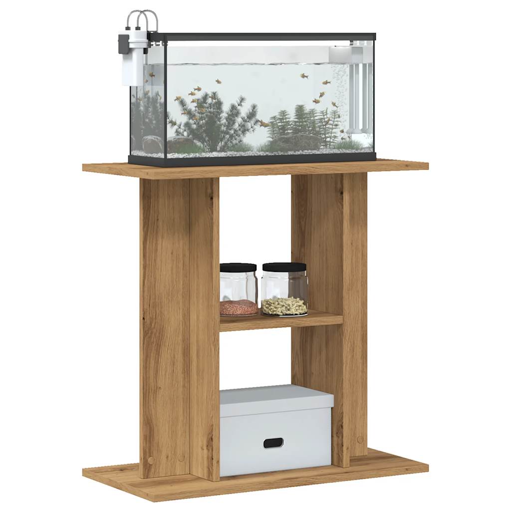 vidaXL Aquariumständer Artisan-Eiche 60x30x60 cm Holzwerkstoff