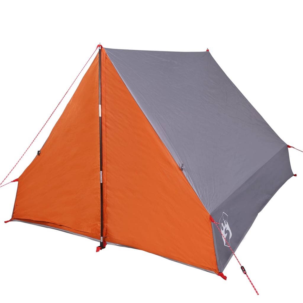 vidaXL Campingzelt A-Form 2 Personen Grau Wasserdicht