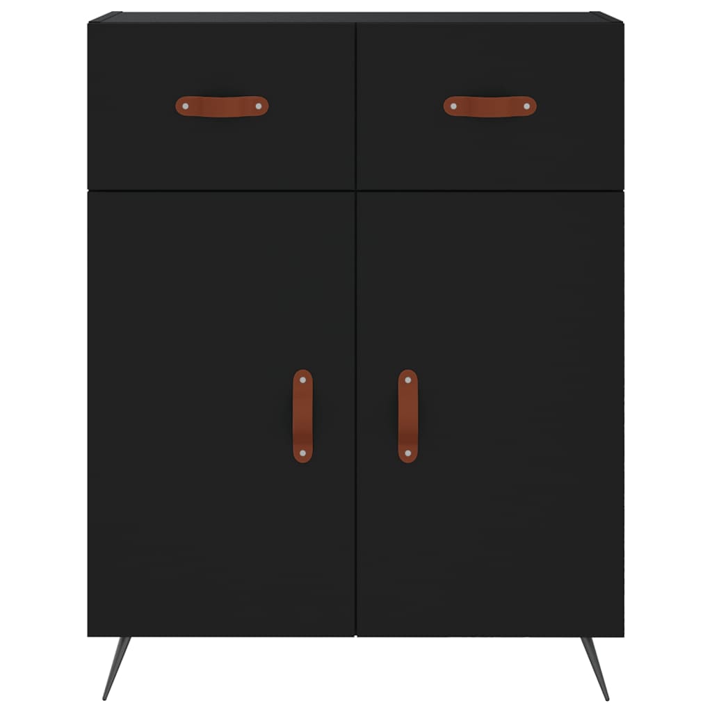 vidaXL Sideboard Schwarz 69,5x34x90 cm Holzwerkstoff