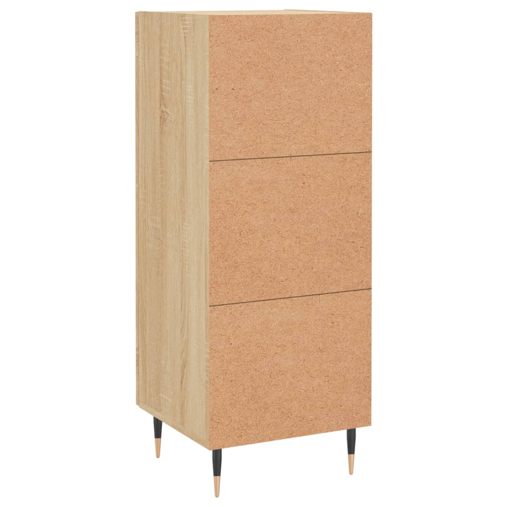 vidaXL Sideboard Sonoma-Eiche 34,5x34x90 cm Holzwerkstoff