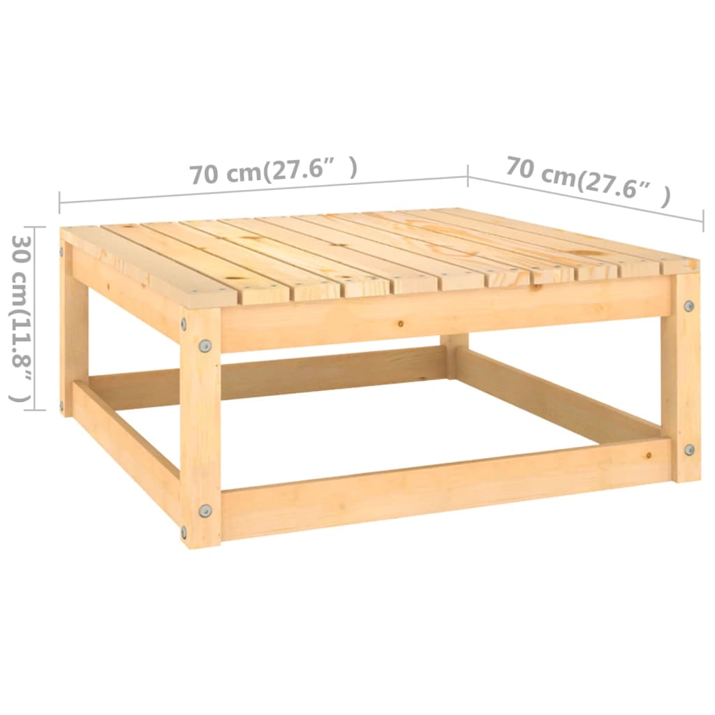 vidaXL 6-tlg. Garten-Lounge-Set mit Kissen Massivholz Kiefer