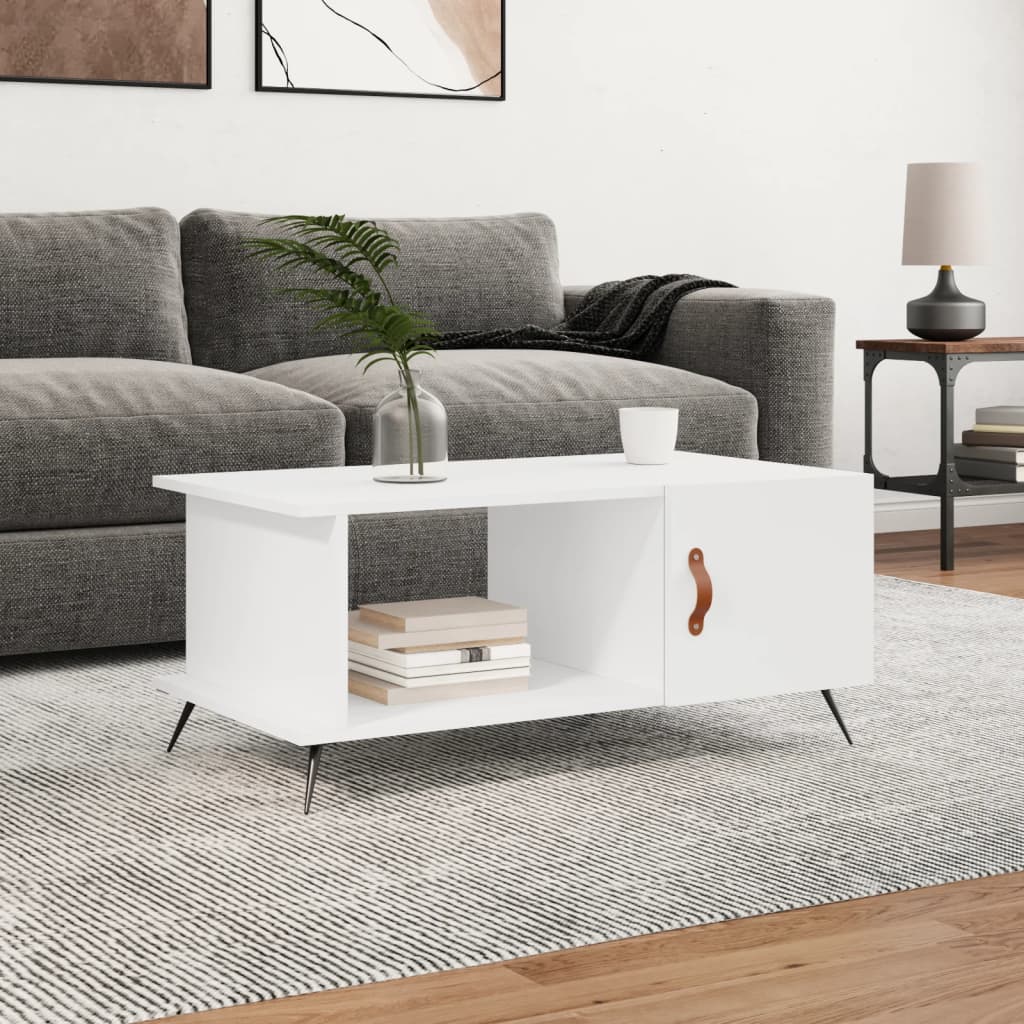 vidaXL Couchtisch Weiß 90x50x40 cm Holzwerkstoff