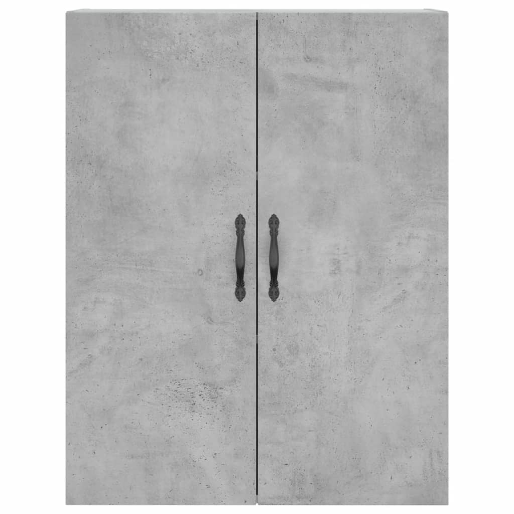 vidaXL Highboard Betongrau 69,5x34x180 cm Holzwerkstoff